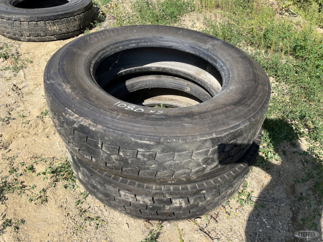 (2) 285/75R/22.5 tires